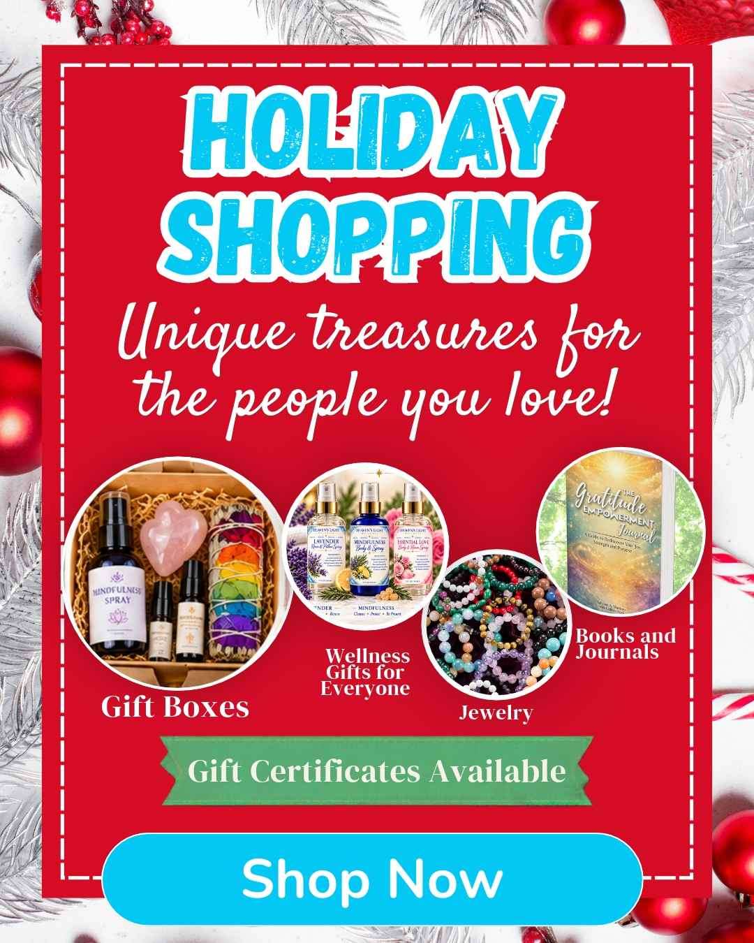 holiday shopping pop up ad